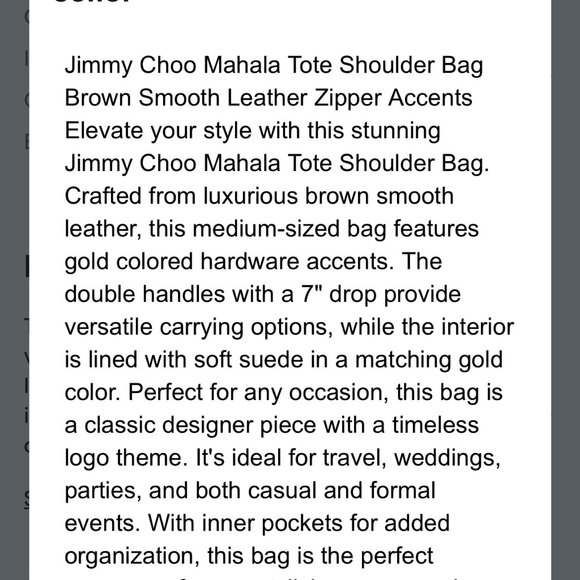 Jimmy Choo Authentic Leather Purse - Picture 6 of 6